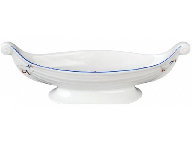 Конфетница ладья 26 см Гуси Корона Queens Crown