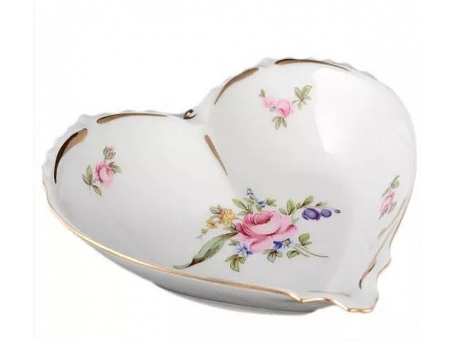 Конфетница сердце 15 см Полевой цветок Корона Queens Crown