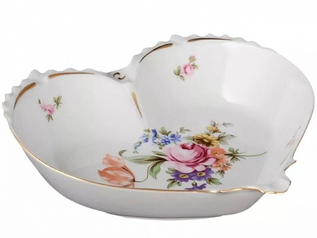 Конфетница сердце 22 см Полевой цветок Корона Queens Crown