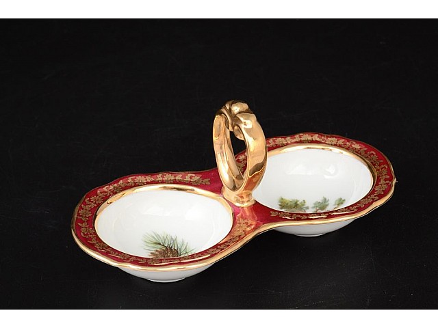 Прибор для специй двойной Магнолия Охота Красная MZ