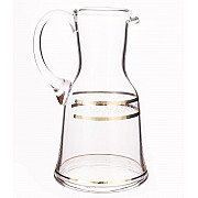 Графин для воды 1,5 л Золотой лист V-D Bohemia Crystal