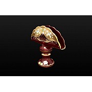 Салфетница 18 см Bohemia Лепка Гранат B-L