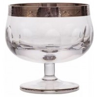 Ваза для конфет 13см на ножке Kvetna Джесси платина