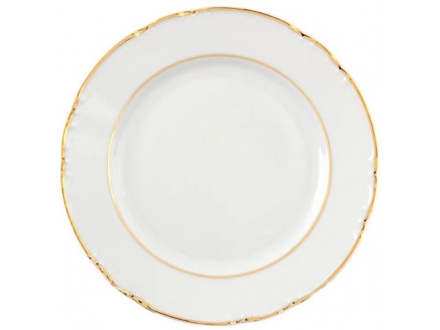 Набор тарелок Констанция Отводка золото Thun 17 см 6 шт