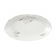 Блюдо овальное 21 см Thun Констанция Серебряные колосья