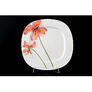 Набор тарелок 25 см Thun Леон Красные маки 6 шт