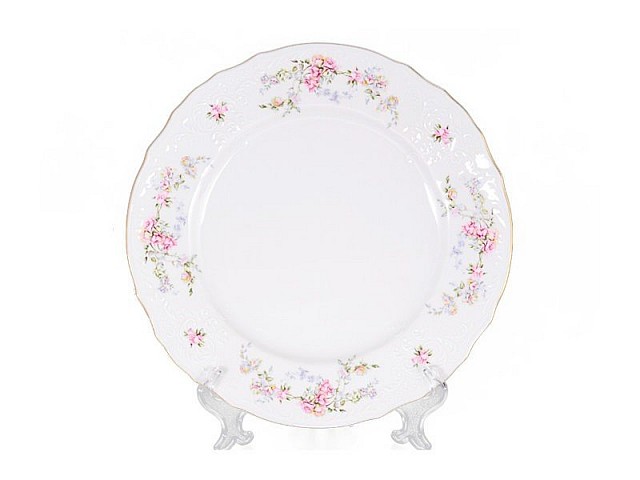 Набор тарелок 17 см Бернадотт Дикая роза золото 6 шт