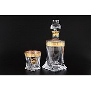 Набор для виски Quadro Костка Bohemia Crystal 7 предметов