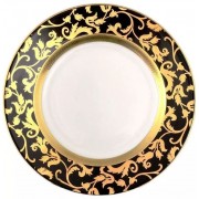 Набор тарелок 21 см Falkenporzellan Tosca Black Gold 6 шт