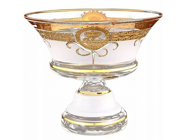 Конфетница 16 см Версаче Богемия А-М Bohemia Crystal