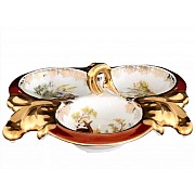 Менажница 18 см 3-я Охота красная Корона Queens Crown