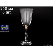 Набор бокалов для вина 250 мл Bohemia Crystal
