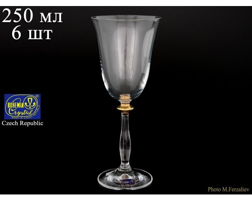 Набор бокалов для вина 250 мл Bohemia Crystal