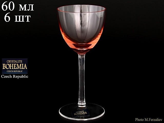 Набор рюмок для водки 60 мл Colours Crystalite Bohemia 6 шт