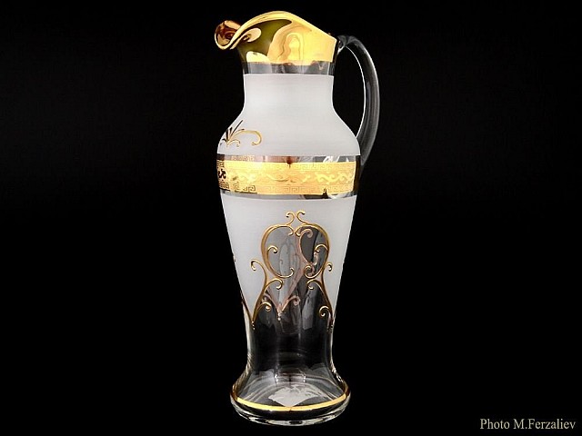 Набор для воды иксовка 7 предметов Версачи B-G фон Bohemia Crystal