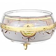 Конфетница тройножка 16 см Версаче Богемия А-М Bohemia Crystal
