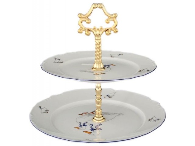 Этажерка 2 яруса Thun Констанция Гуси