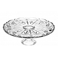 Тарелка для торта 31 см на ножке Taurus Crystalite Bohemia