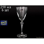 Набор бокалов для вина 250 мл Элизабет Crystalite Bohemia 6шт