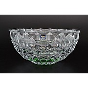 Фруктовница Diamond Crystalite Bohemia зеленый 28 см