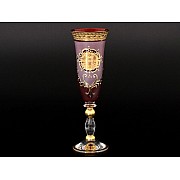 Набор фужеров для шампанского красная Версачи Грация B-G фон Bohemia