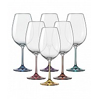 Набор бокалов для вина 350 мл Арлекино Bohemia Crystal 6 шт