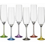 Набор фужеров для шампанского 190 мл Арлекино Bohemia Crystal 6 шт