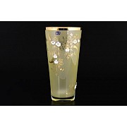 Ваза Bohemia Crystal 25 см Желтая матовая