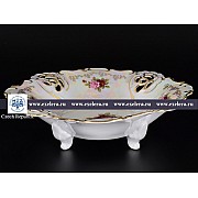 Фруктовница (Барбарина) 32 см Офелия Роза перламутр MZ