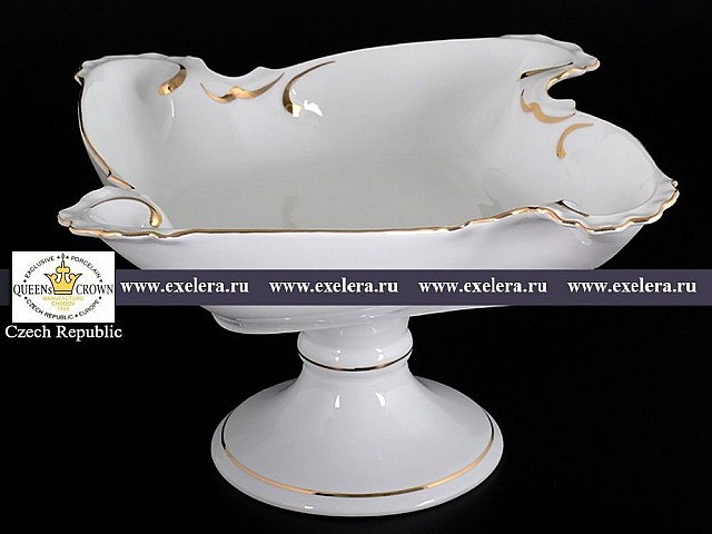 Салатник 31 см Золотая полоса Корона Queens Crown