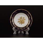 Набор розеток 11 см 6 шт Офелия Золотая роза Кобальт Мелкий узор MZ 6 шт