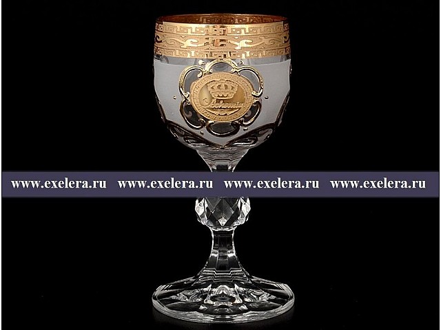 Набор рюмок для водки 50 мл Клаудия Версаче Богемия R-G фон