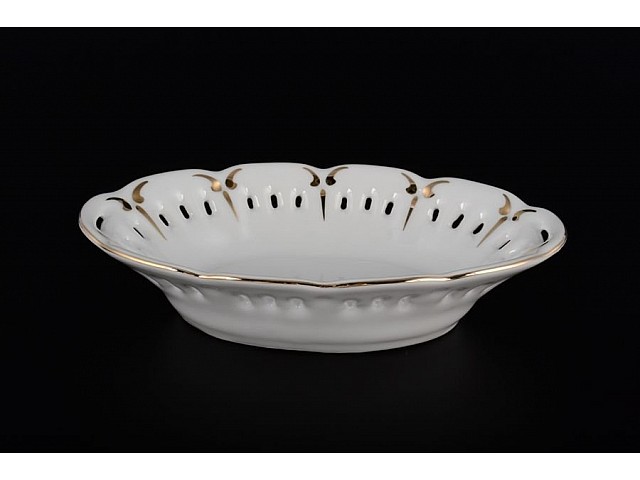 Конфетница Золотая полоса Корона Queens Crown 17 см