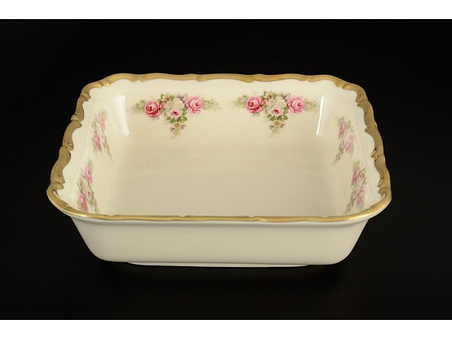 Салатник квадратный 16 см Анжелика Слоновая кость MZ