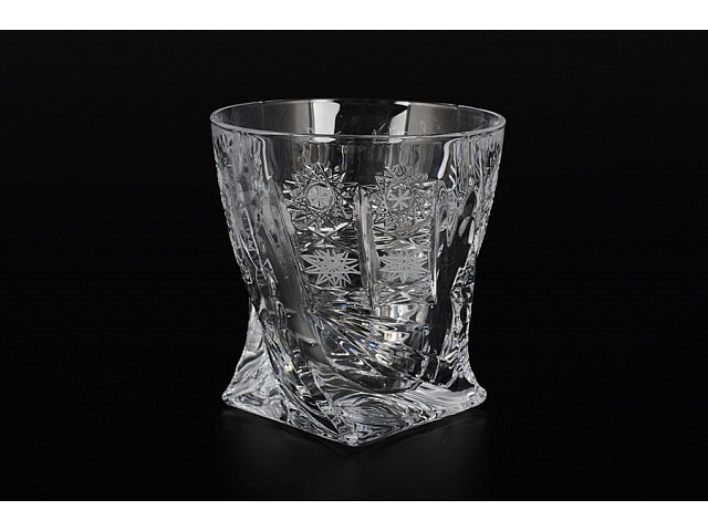 Набор стаканов для виски 340 мл Quadro Звездочки Bohemia Crystal