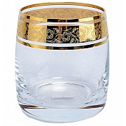 Набор стаканов для виски 230 мл Идеал Золото V-D Bohemia Crystal