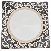 Набор тарелок Falkenporzellan Tosca Black Platin Gold 27 см