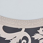 Набор тарелок Falkenporzellan Tosca Black Platin Gold 27 см