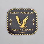 Набор тарелок Falkenporzellan Tosca Black Platin Gold 27 см