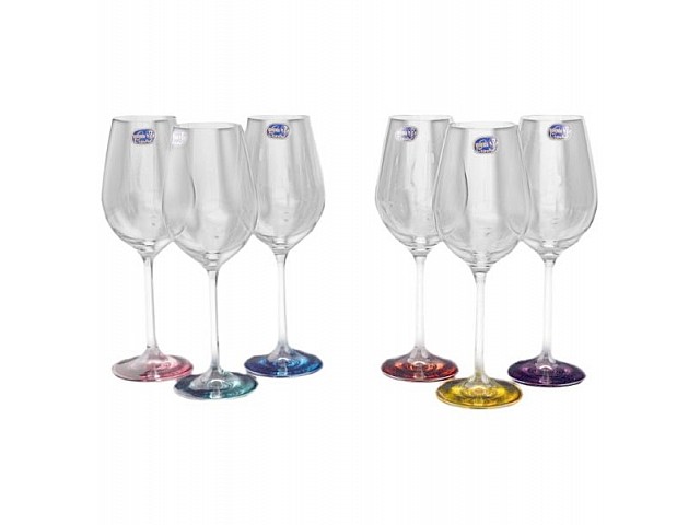 Набор бокалов для вина 250 мл Crystalite Bohemia (6шт)