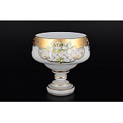 Конфетница 16 см Лепка Белая S-A Bohemia Crystal