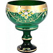 Конфетница 16 см ЗеленаяStar Crystal