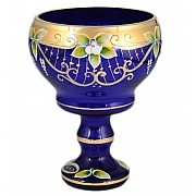 Конфетница 16 см Лепка синяя Star Crystal 23643