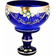 Фруктовница Лепка синяя Star Crystal 26 см 23645