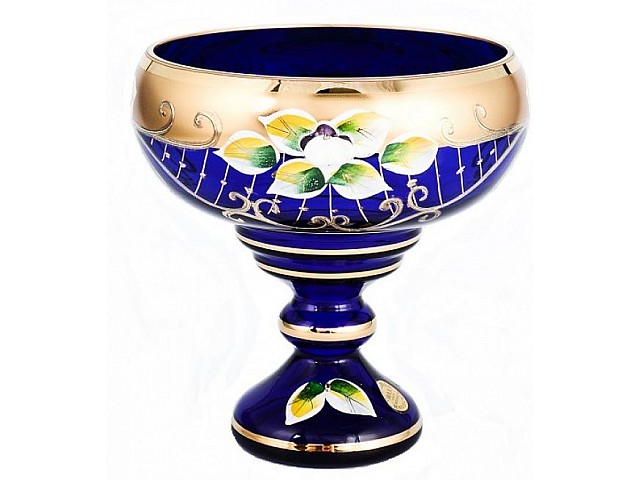 Конфетница 13 см Синяя Star Crystal