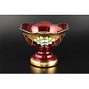 Конфетница Bohemia 20 см красная