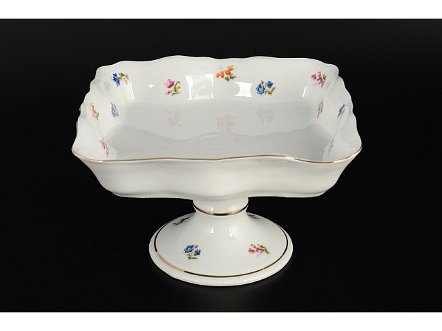 Блюдо Мелкие цветы отводка золото Корона Queens Crown 23 см