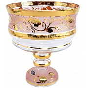 Конфетница 20 см Розовая Star Crystal