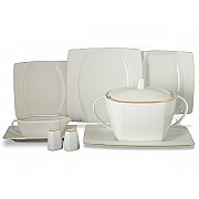 Столовый сервиз Отводка золото EYE Thun на 6 персон 27 предметов 