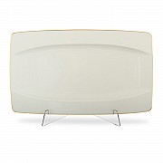 Поднос 35 см Thun Отводка золото EYE